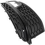 Audi A5 8T S-LINE FL 11-16 З ГАЛОГЕНКАМИ решітка в передньому бампері ЧОРНА права, фото 5