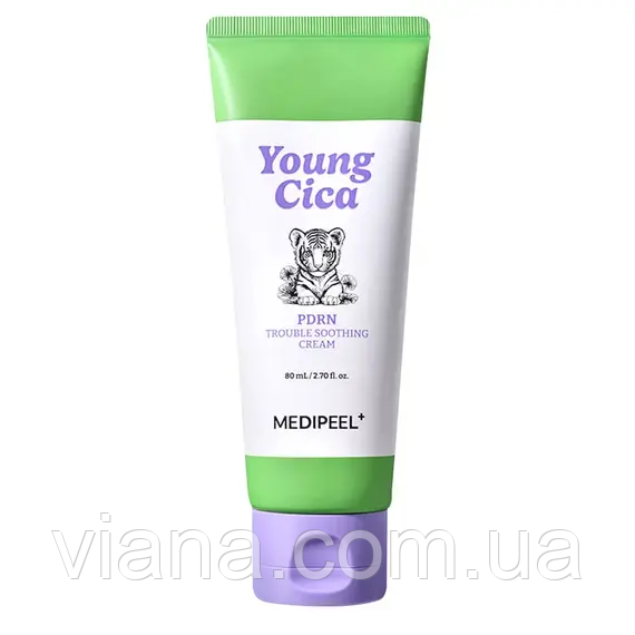 Заспокійливий крем з PDRN і центеллою MEDIPEEL Young Cica PDRN Trouble Soothing Cream 80 мл