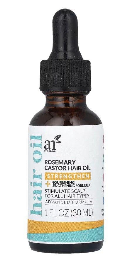 Олія для волосся з касторовою олією та розмарином від artnaturals®