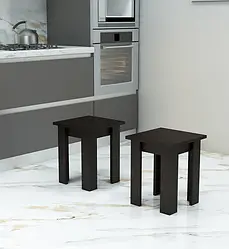 Табурети для кухні з ДСП, квадратний кухонний табурет (2шт.) ТБ-1 Гамма Стиль