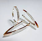 Срібний набір з золотими вставками, фото 6