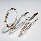 Срібний набір з золотими вставками, фото 8