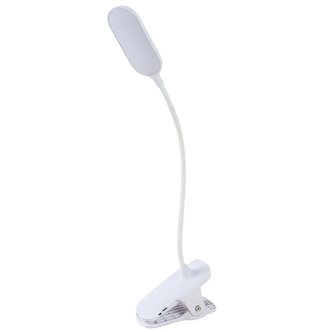 Світлодіодна портативна LED-лампа QH 8801A/Настільна сенсорна лампа LED з прищіпкою акумуляторна