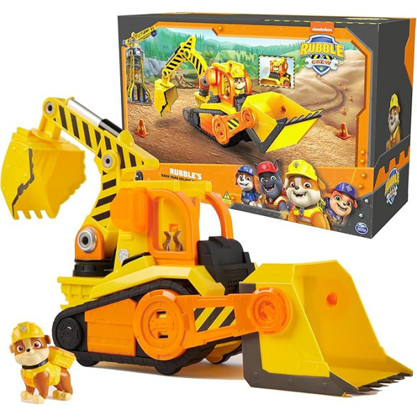Щенячий патруль Кремез Руббі та бульдозер світло, звук Rubble & Crew Deluxe Bulldozer, Spin Master
