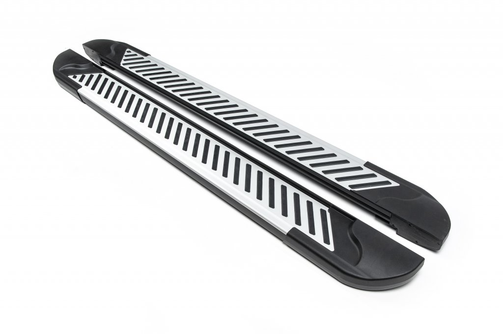 Бічні пороги площадки на Toyota Rav4 2001-2005 Підніжки Тойота Рав4 Line, фото 1