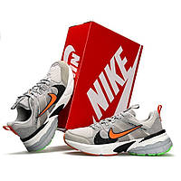 Мужские кроссовки Nike C2K Run Runtekk светло серые кросы текстильные найк с2к ран рунтек на лето легкие весна