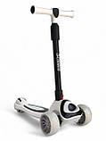 Дитячий триколісний самокат Scooter Light 602, фірмовий самокат, самокат для дитини, якісний самокат, фото 4