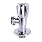 Кран вентильний кутовий Professional 1/2″X3/4″ NV-QP999, фото 4