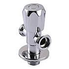 Кран вентильний кутовий Professional 1/2″X1/2″X3/4″ NV-QP555, фото 3