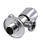 Кран вентильний кутовий Professional 1/2″X1/2″X3/4″ NV-QP555, фото 4