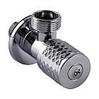 Кран кутовий кераміка  PROFESSIONAL EXCLUSIVE 1/2″X3/4″ 898 CHROME (1шт.), фото 3