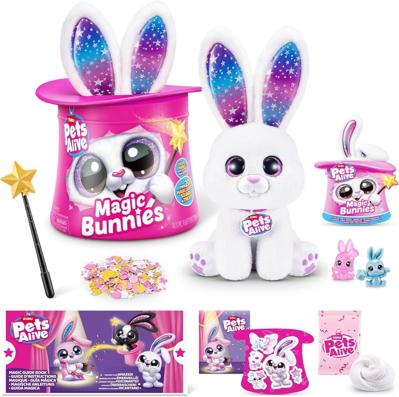 Інтерактивна іграшка Кролик чарівник Pets Alive Magic Bunnies Pearl by ZURU Electronic Plush