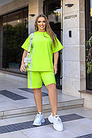 Костюм жіночий спортивний з лампасами великого розміру, фото 10