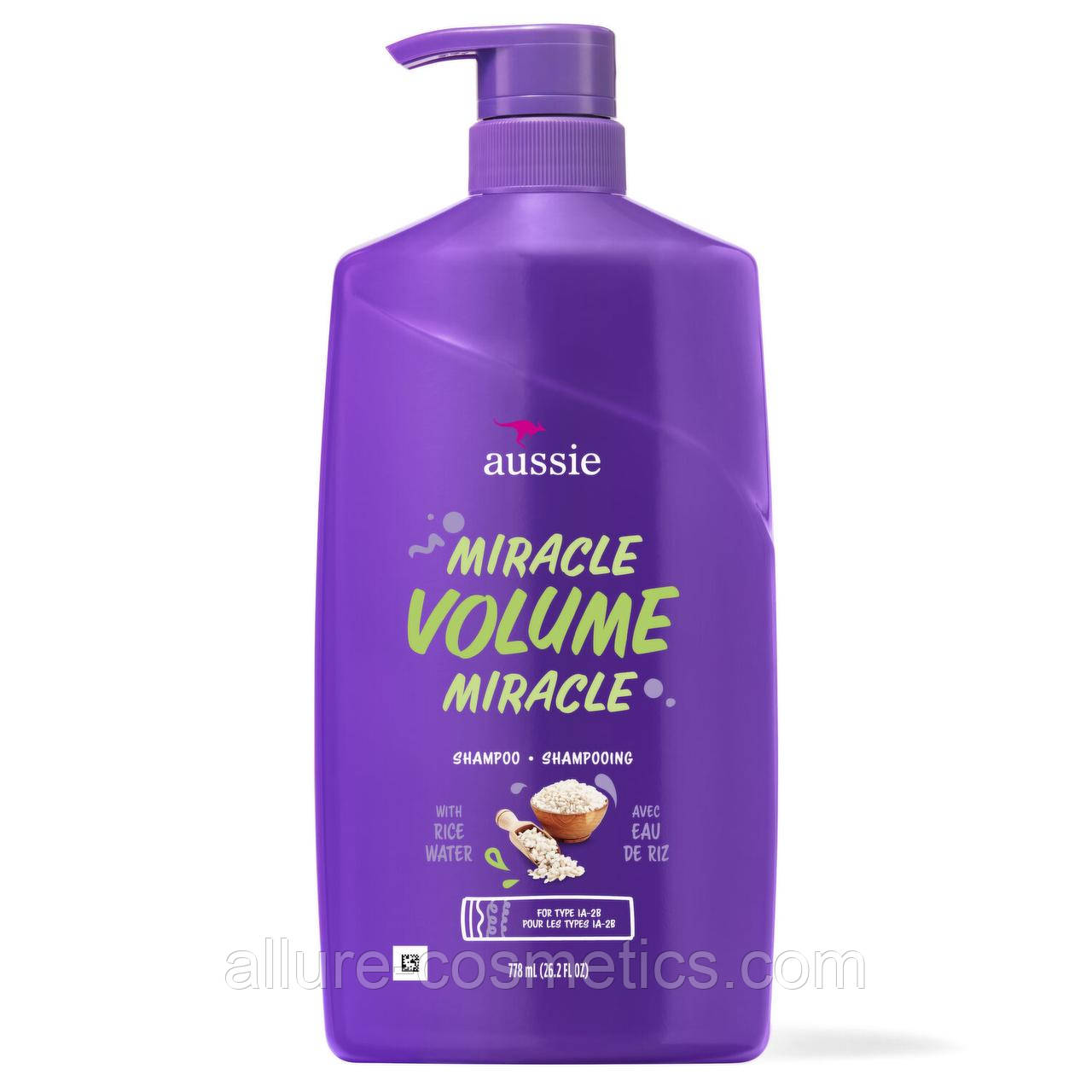 Шампунь Aussie Miracle Volume Shampoo with Rice water 778мл, фото 1