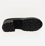 Чорні туфлі лофери на тракторних підборах 36 37 38 39 40 41, фото 3