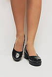 Жіночі чорні туфлі лофери на тракторних підборах 36 37 38 39 40 41, фото 4