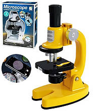 Мікроскоп дитячий з підсвічуванням "Microscope" ЖОВТИЙ арт. SD 221