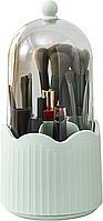 Настільний органайзер підставка для косметичних засобів із захисною кришкою