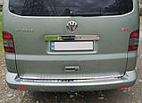 Накладка над номером двері Ляда (нерж) Transporter, Carmos - Турецька сталь для Volkswagen T5 2010-2015 рр, фото 6
