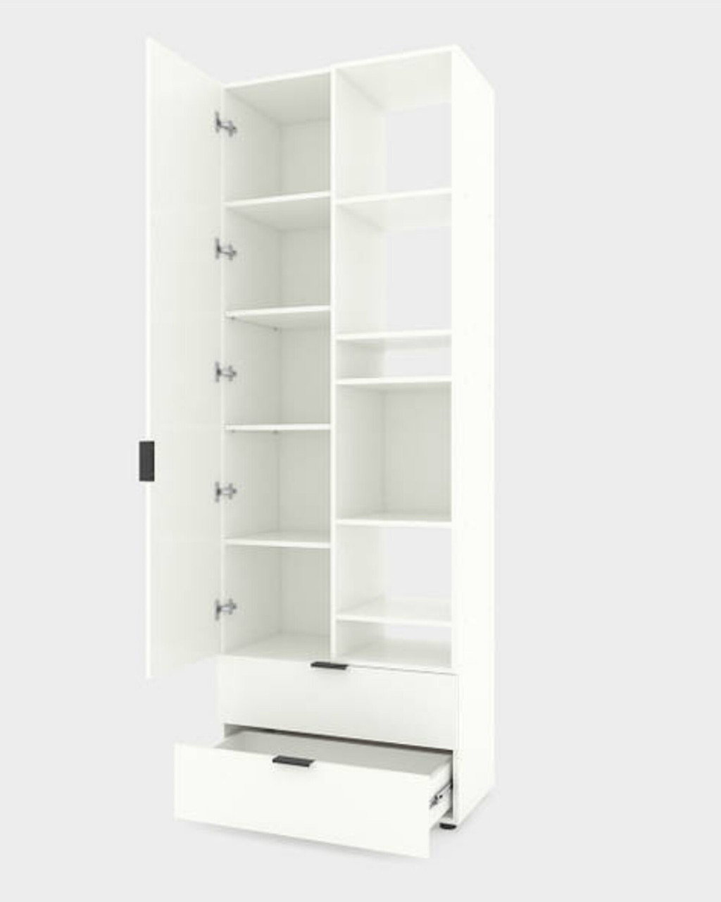 Шафа Home A001R 800х420х2300 ЛДСП Білий Сніг