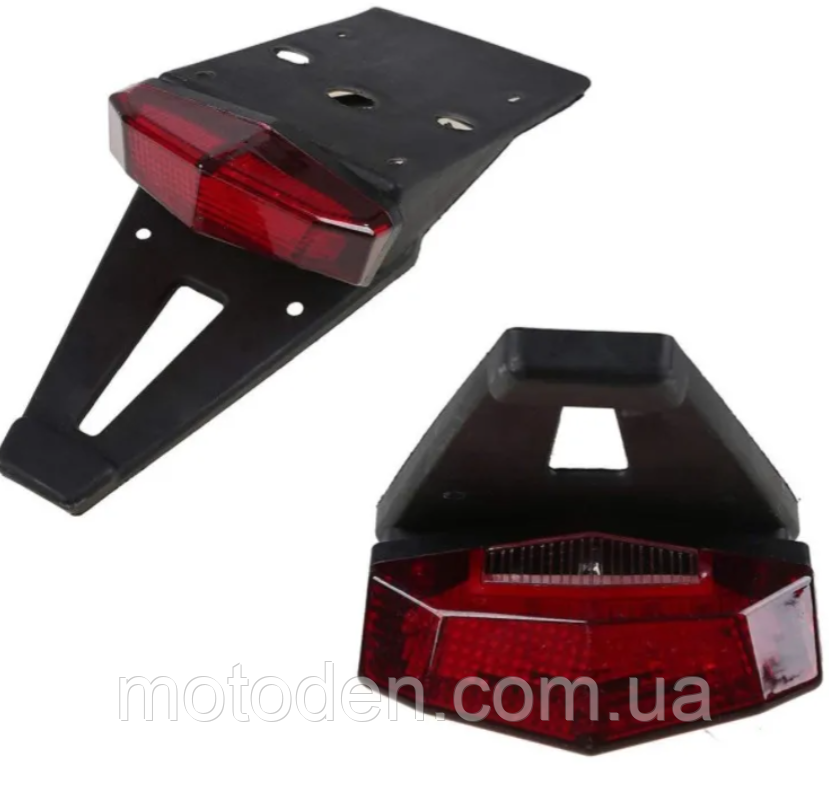 Універсальний 3в1 (стоп, габарит, поворотники) стоп-сигнал у крилі з підсвічуванням номер., фото 1