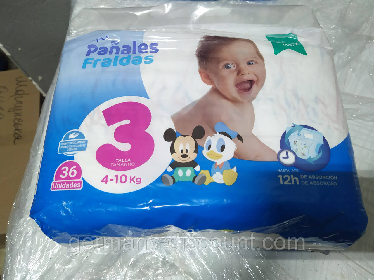 Підгузники Panales Disney 3, 4-10кг, 36шт Іспанія