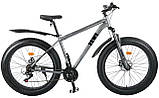 Алюмінієвий фетбайк 26/4.0 Zews Shimano позашляховик (fatbike) широкі колеса regid, фото 4