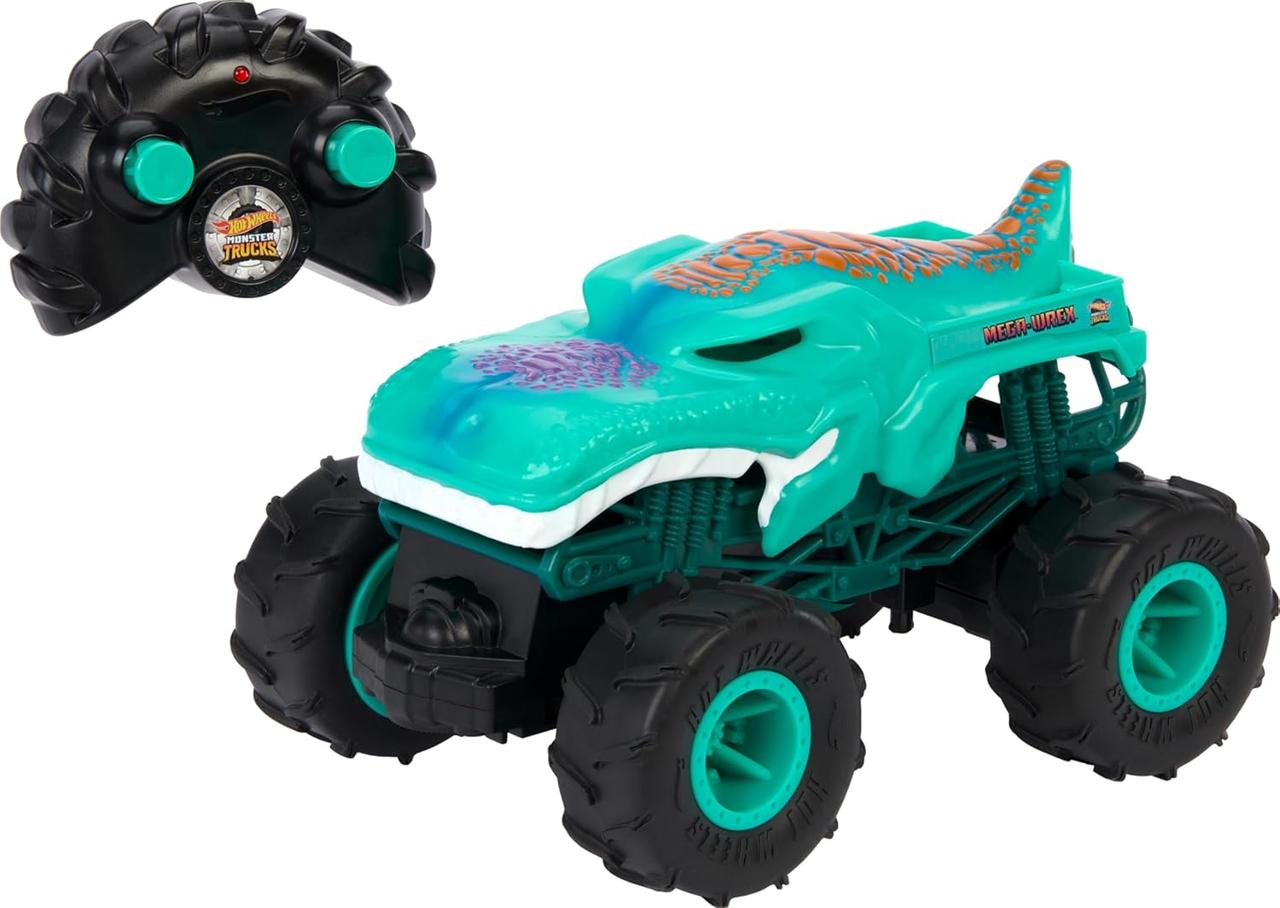 Машинка на радіокеруванні Хот Вілс Монстр Трак 1:24 Мега Рекс 30 см Monster Trucks RC Hot Wheels HTP14
