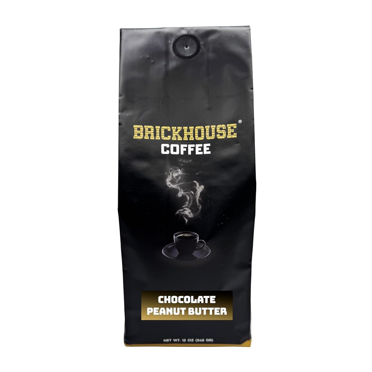 Мелена кава Brickhouse Chocolate Peanut Butter Flavored Ground Coffee 340г, фото 1