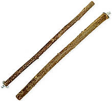 Жердинка ліщинова з корою для папуг, 40 см (1 шт.)