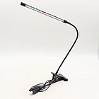 Ультрафіолетова фітолампа для рослин L1 (1 головка 15 W), від USB/світлодіодна гнучка лампа з таймером, фото 4
