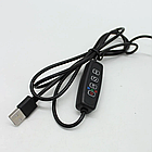 Ультрафіолетова фітолампа для рослин L1 (1 головка 15 W), від USB/світлодіодна гнучка лампа з таймером, фото 10