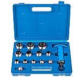 Набір сталевих пробійників для прокладок, гуми, параніту, шкіри Falon-tech FT3555, фото 2