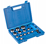 Набір сталевих пробійників для прокладок, гуми, параніту, шкіри Falon-tech FT3555, фото 3