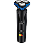 Електробритва чоловіча акумуляторна з дисплеєм Geemy GM-9010/Електробритва для сухого та вологого гоління, фото 2