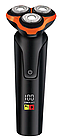 Електробритва чоловіча акумуляторна з дисплеєм Geemy GM-9010/Електробритва для сухого та вологого гоління, фото 3
