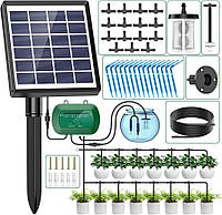 Автоматическая система капельного полива с питанием от солнечной панели 12 режимов таймера Комплект 15 м