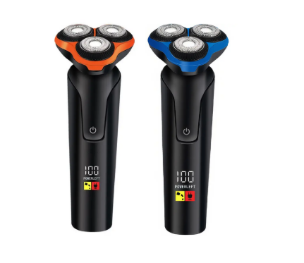 Електробритва чоловіча акумуляторна з дисплеєм Geemy GM-9010/Електробритва для сухого та вологого гоління, фото 1