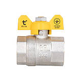 Кран кульовий Thermo Alliance Base для газу 3/4"В "метелик" SD602G20, фото 4