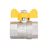 Кран кульовий Thermo Alliance Base для газу 3/4"В "метелик" SD602G20, фото 5