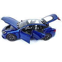 Машинка метал Tesla model S електрокар синя Тесла 1:24 відкр двері баг капот звук світло 17,5*7,5*5,5см (EL 64077), фото 7