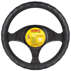 Чохол для керма VLOD-L06 BK S чорний БО один шов шкіра