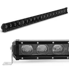 Світлодіодна LED балка Q5 216W Bi ближній + дальний W/W 866x75x60 LEADER фара люстра на авто