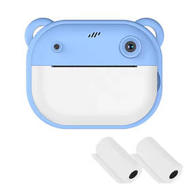 Фотоапарат миттєвого друку RIAS Y600 2.4" USB + 2 рулони паперу Blue (3_06453)