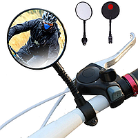 Дзеркало заднього огляду на кермо поворотне. Велозеркало. Велосипедне дзеркало