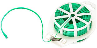 Дріт садовий Verto, ПВХ-оболонка, з обрізувачем, 0.15смх50м, зелений