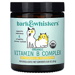 Комплекс вітамінів B, для котів і собак, Organic Vitamin B Complex, For Dogs and Cats, Bark and Whiskers, Dr.