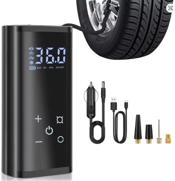 Автомобільний компресор з дисплеєм Tire Air Compressor/ Потужний насос для коліс автомобіля