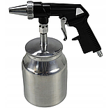 Пістолет піскоструйний Falon-tech FT1701 (пневматичний, з метал. бачком 1000 мл), фото 6