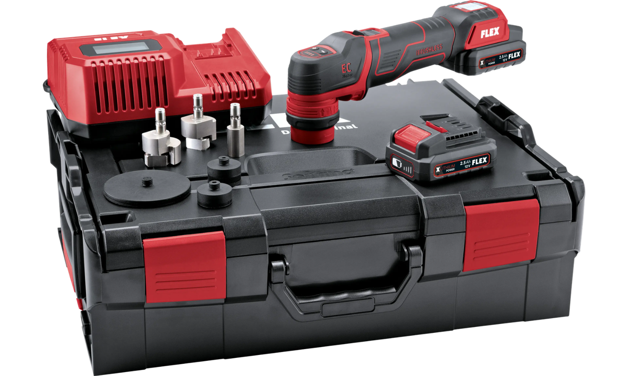 FLEX PXE 80 12-EC  акумуляторна полірувальна машина set